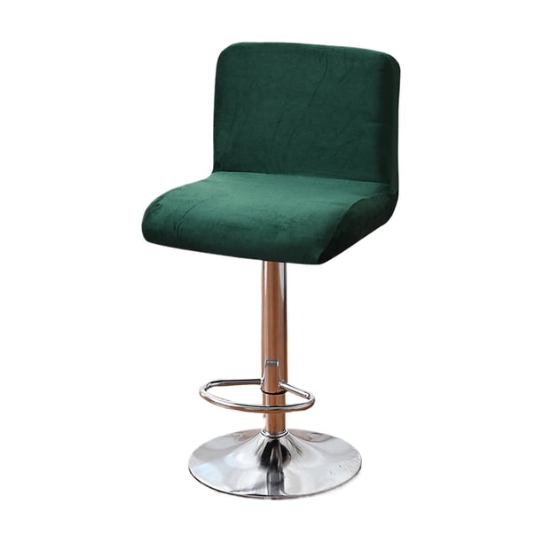 Bearachild 4 unids/set funda de asiento de silla de tela Premium amplia ocasiones aplicables funda de silla elástica de fácil cuidado Decoración del hogar verde negruzco
