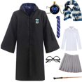 thumbnail image 5 of Túnica de bruja y mago unisex, capa, disfraz de terror, disfraz de Halloween de brujería estilo Hermions Granger de la universidad mágica, 5 of 5
