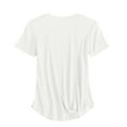 thumbnail image 4 of Women Blouses Fashion Solid Regular Round Neck Short Sleeved Casual T Shirt Blouses Plus Size Womens Tops The Summer I Turned Pretty, 4 of 7