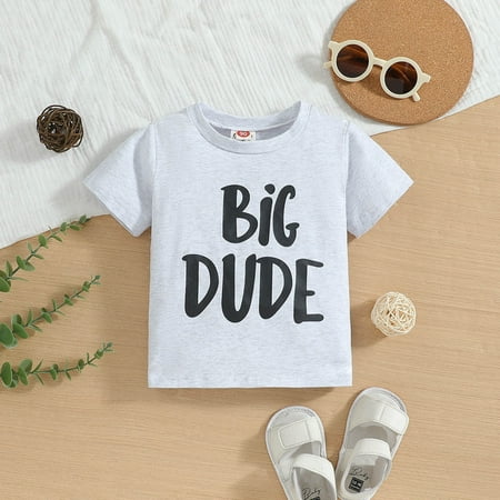 

XZZjjl Summer Toddler Boys Girl Short Sleeve Prints T Shirt Tops Clothes Cotton Undershirt Kids
