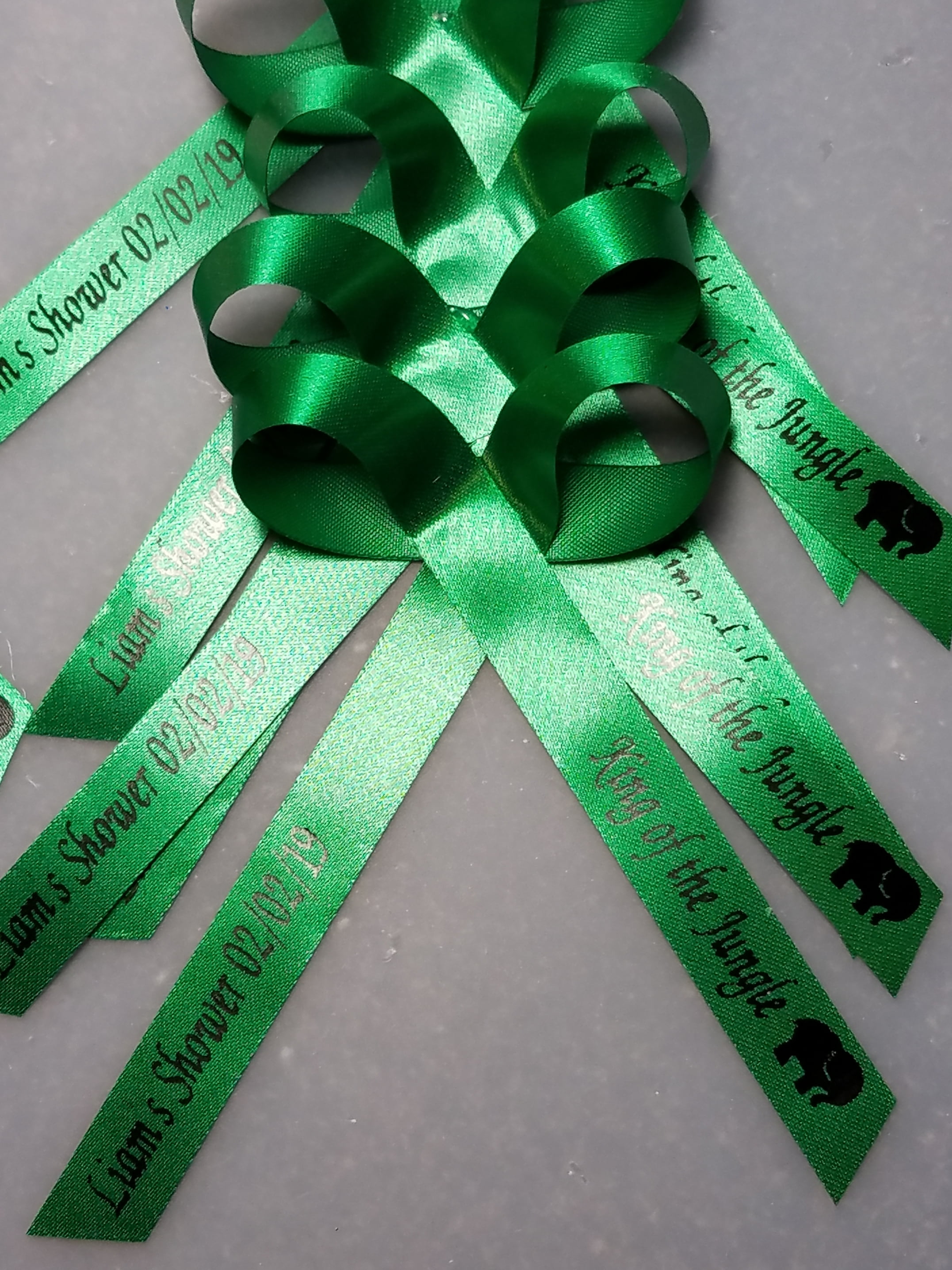 Personalized Ribbons Baby Bridal Shower Wedding Favors Custom Made