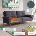 thumbnail image 2 of Sofá Cama Makora Yarvis Oxford Lino 3 Posiciones con Soft Foam Reclinable, 2 of 10
