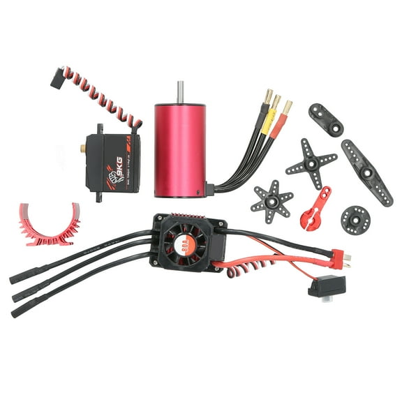 HOBBY Combo 3665 2900KV Brushless Motor 80A ESC 9KG Servo 25T Metal Swing Arm Set