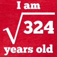 thumbnail image 3 of CafePress - 18Th Birthday Square Root T Shirt - Mens Football Shirt, 3 of 4