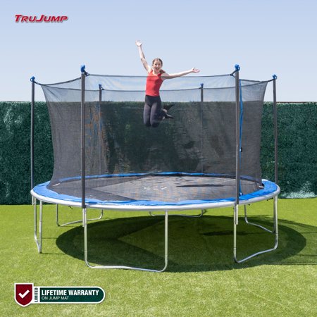 UPC: 0855221008409 | TruJump 14  Trampoline with Safety Enclosure & Jump Mat with Lifetime Warranty