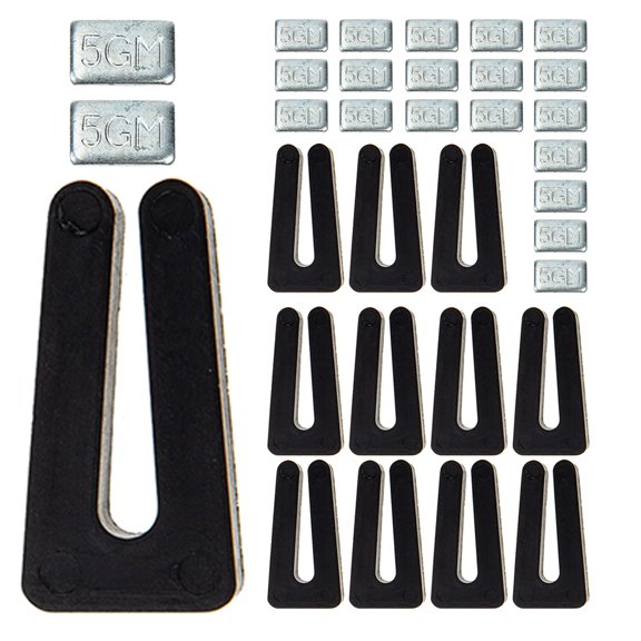 Ceiling Fan Balance Kit with Clips and Weights Set Practical Accessories for All Fans Silver