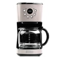 thumbnail image 1 of Haden 12-Cup Programmable Coffee Maker for Home or Office, Putty & Chrome &ndash; Drip Brewer Machine with Brew Strength, Delay Brewing, Auto Shut-Of, 1 of 10
