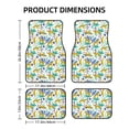 thumbnail image 3 of Uemuo Car Floor Mats - Summer Leopard Pattern Carpet Floor Mats for Cars, Auto Accessories Front & Rear Car Floor Foot Mat Sets of 4 Pieces, 3 of 6