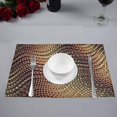 thumbnail image 2 of MKHERT Abstract Geometrical Wavy Fractal Digital Art Placemats Table Mats for Dining Room Kitchen Table Decoration 12x18 inch,Set of 6, 2 of 4
