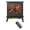 Antique Black#700, variant on Indoor Fireplaces 18 inch electric fireplace insert, ultra thin heater with log set & realistic flame, overheating protection,Electric Indoor Fireplaces
