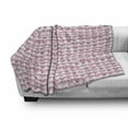 thumbnail image 3 of Valentine's Day Soft Flannel Fleece Throw Blanket, Continuing Composition of Dotted Heart Shapes, Cozy Plush for Indoor and Outdoor Use, 70" x 90", Ruby Pink, by Ambesonne, 3 of 6