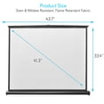 thumbnail image 3 of Pyle 50 Inch Projector Screen Portable Floor Standing Fold-Out Roll-Up Tripod Manual, 3 of 8