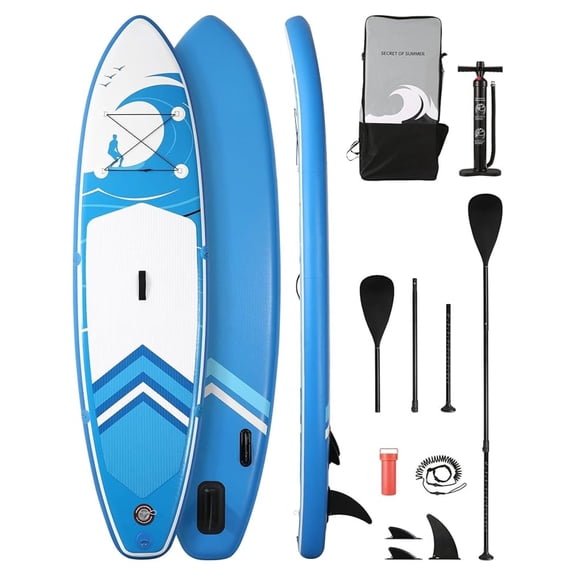 Paddle Board Stand Up Paddle Board SUP 6 inches Thick Board with ISUP Accessories & Carry Bag & Fast Pumping for Adults & Youth for Paddling Surfing Fishing Yoga