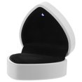 thumbnail image 2 of Heart Shaped Ring Packing Box with LED Light Engagement Ring Box Jewelry Gift Box, 2 of 6