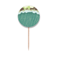 thumbnail image 1 of Pluie Nuage Mer Temps Modèle Cure-Dent Drapeaux Rond Étiquettes Fête Décoration, 1 of 3