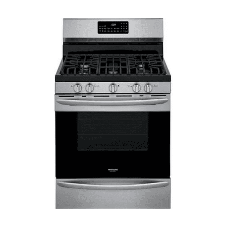 Frigidaire GCRG3060AF 30 Gallery Series Stainless Steel Gas Range with 5 cu. ft. Oven Capacity 5 Burners Air Fry and True Convection