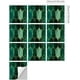 thumbnail image 3 of Verde esmeralda holográfico verde esmeralda 15x15cm impermeable pegatinas de pared cocina baño azulejos 10 unidades TUNC Sencillez, 3 of 5
