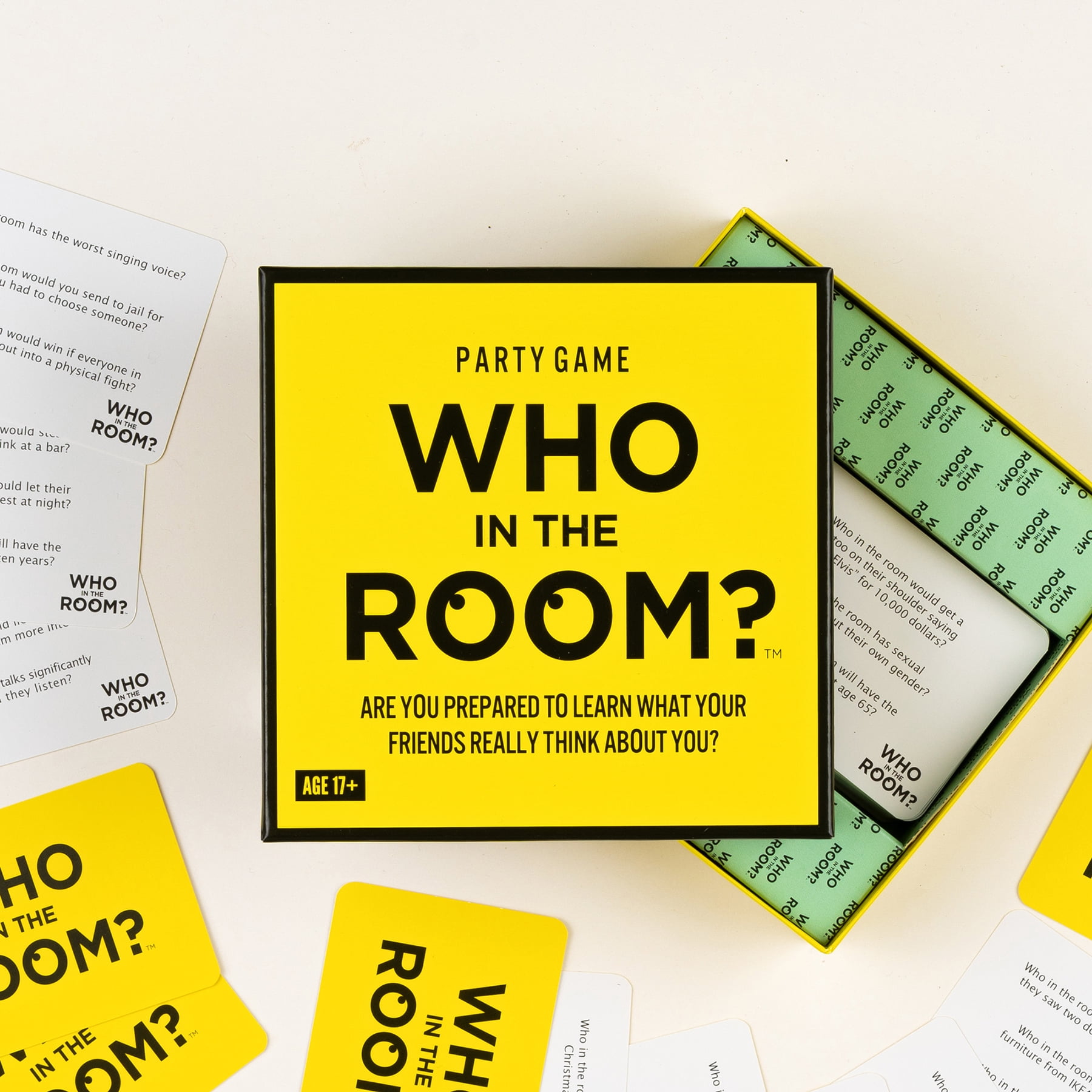 Who in the Room? Point, Laugh, Repeat! Party Game for Ages 17 and up by Hygge Games