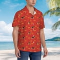 thumbnail image 6 of Uemuo German Shepherd Dog Printed Regular Fit Short Sleeve Casual Hawaiian Shirt for Men,Aloha shirt,Tropical shirt,Floral print shirt,Vacation Beach shirt-Small, 6 of 9