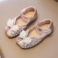 thumbnail image 2 of Teyfeniy Toddlers Girls Glitter Shoes Mary Jane Sparkle Bow Close Toe Wedding Cute Flower Girls Princess Summer Outdoor Shoes(Toddler/Little Kid/Big Kid), 2 of 10
