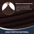 thumbnail image 4 of Arm Rest Covers Set, Pack of 2 Stretch Armchair Arm Covers Soft Polyester Arm Caps Non Slip Furniture Protector for Chair, Sofa, Couch, Brown, 4 of 6