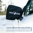 thumbnail image 5 of FrostGuard Vortex | Winter Windshield Cover for Ice and Snow, XL Size (Winterwoods, Red) - Wiper Blade + Side Mirror Covers - Fit-Fast Straps, Security Panels + Storage Pouch - 68 x 41 Inches, 5 of 8