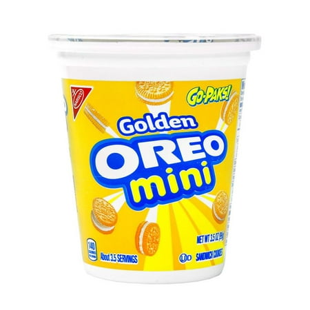 Personalized Oreo Cookies - Product Of Nabisco Go-Paks, Golden Oreo Mini, Count 1 - Cookie & Cracker / Grab Varieties & Flavors