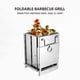 thumbnail image 1 of Poêle à bois en acier inoxydable pliable, mini barbecue à charbon léger pour camping, jardin, pique-nique en plein air, 1 of 4