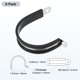 thumbnail image 3 of Uxcell 6 Paquete de Abrazaderas de Cable 46 mm Acero Inoxidable 304 Goma Forma R para Tubo, 3 of 7