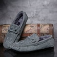 thumbnail image 6 of Winter Men's Casual Loafers Slip On Outdoor Fuzzy Furry Loafers Leather Warm Comfortable Shoes Male Driving Shoes Moccasins Classic Penny Loafer Flats Boat Shoes, 6 of 17