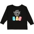thumbnail image 3 of Inktastic Easter Hangin' with My Peeps Boys or Girls Long Sleeve Toddler T-Shirt, 3 of 5
