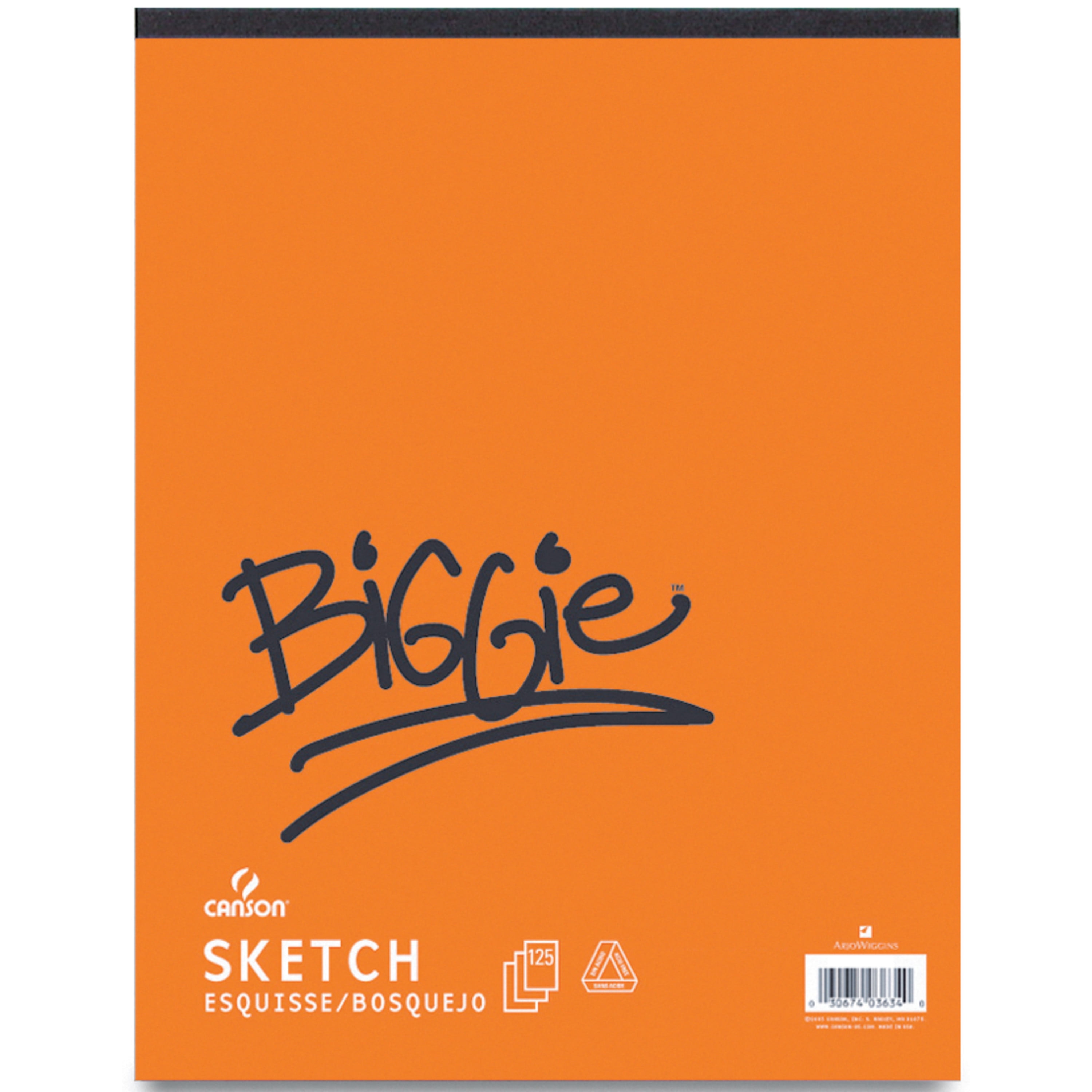 Canson XL Sketch Pad, 9" x 12", 125 Sheets/Pad