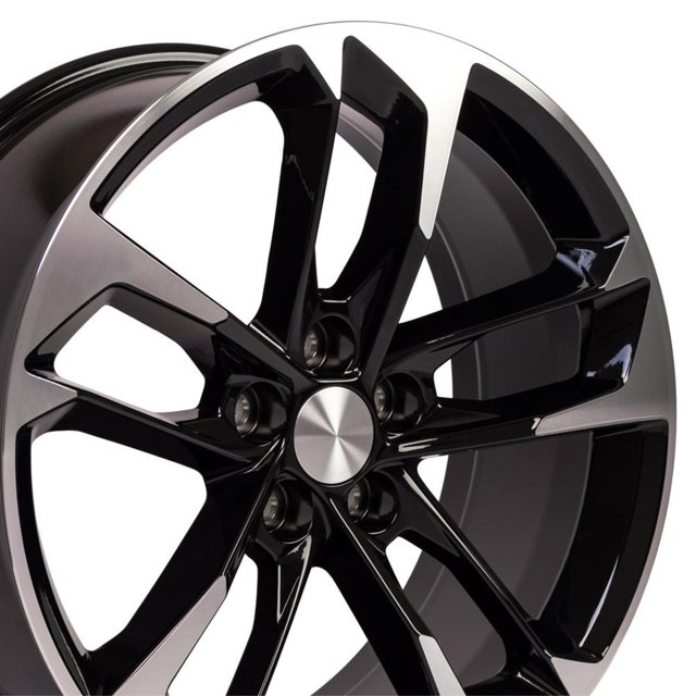 Réplique 20 Pouces CV29 Compatible avec Chevrolet Camaro 20x9.5 Noir Mach'd