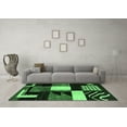 thumbnail image 3 of Ahgly Company Indoor Rectangle Oriental Emerald Green Modern Area Rugs, 7' x 10', 3 of 4