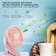 thumbnail image 4 of TOPRenddon Portable Clip on Fan，Small Powerful USB Desk Fan, Quiet Rechargeable Mini Table Fan, 360° Rotate Personal Cooling Fan for Home Office Stroller Camping, 4 of 8