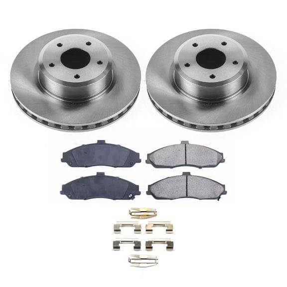 Ultimate Brakes Front Ceramic Brake Pad and Rotor Kit with Hardware WM80645