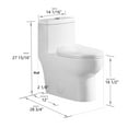 thumbnail image 5 of DeerValley Dual Flush Elongated 0.8/1.28GPF  Water Efficient One-Piece Standard-Size Toilet (Seat Included), 5 of 10