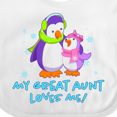 thumbnail image 4 of Inktastic My Great Aunt Loves Me Cute Penguins Girls Baby Bib, 4 of 4