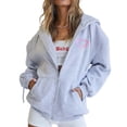 thumbnail image 5 of Bibifish Womens Sweatshirts Striped Crewneck Sweatshirts Loose Long Sleeve Pullover Tops Casual Daily Workout Outfit, 5 of 6