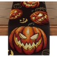 thumbnail image 2 of Camino de mesa de Halloween, decoración de mesa de comedor de cocina de otoño de calabazas para fiesta en casa al aire libre, 2 of 5