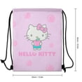 thumbnail image 3 of Hello Kitty Drawstring Backpack Water Resistant String Bag Sackpack Cinch for Sports, Gym, Travel, Swimming, Yoga, Beach, 3 of 7