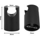 thumbnail image 2 of Soporte para rociador de ducha, soporte para cabezal de ducha de mano montado en la pared, soporte para abrazadera de accesorios de baño (negro), 2 of 5