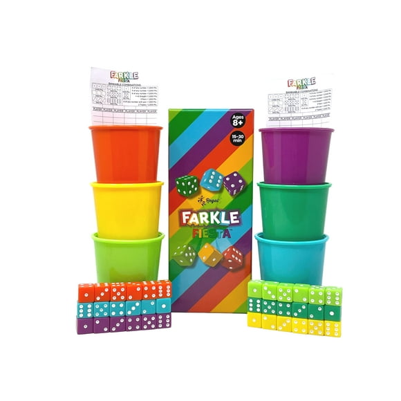 Juego de dados Regal Games Farkle Fiesta Classic con 6 juegos de dados