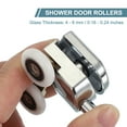 thumbnail image 3 of Uxcell Rouleaux de Porte de Douche Double Fond en Cuivre Poulies Guide 2 23mm, 3 of 6
