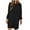 Black, variant on Aoochasliy Womens Sweaters Pullover Clothes Autumn and Winter Casaul Solid Loose O-Neck Hairy Pullover Dress for Home Party Outdoor