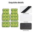 thumbnail image 4 of Disketp Kiwi and Avocado for Crystal Velvet Car Mats Four-Piece Set,All-Season Automotive Protection, Vehicles, Cars, Trucks, and SUVs,Anti-Slip Design, 4 of 7