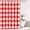 Red, variant on Classic Gingham Plaid 140gsm Faux Linen Fabric Shower Curtain, Red Buffalo Grid Shower Curtain Sets Decoration 72x72 Inch with Hooks