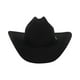 thumbnail image 3 of Sombrero Vaquero Stetson Apache 4X de Fieltro de Búfalo Negro, 3 of 5