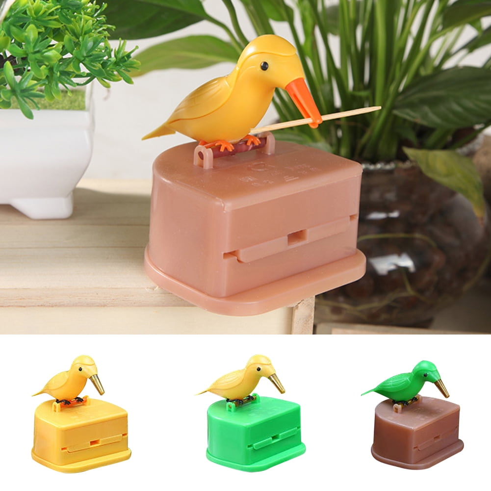 DGROEE Cute Woodpecker Toothpick Dispenser for Home Decoration