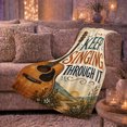 thumbnail image 6 of Vintage Acoustic Guitar Keep Singing Text Distressed Parchment, Cozy Friendship Quote Scene, Warm Flannel Blanket for Living Room and Reading Nook, Art Lovers Friendship Gift, Artistic Home Decor, 6 of 9